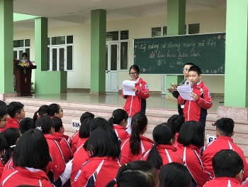 tap huan ve ky nang su dung mang xa hoi cho hoc sinh thcs bai chay quang ninh