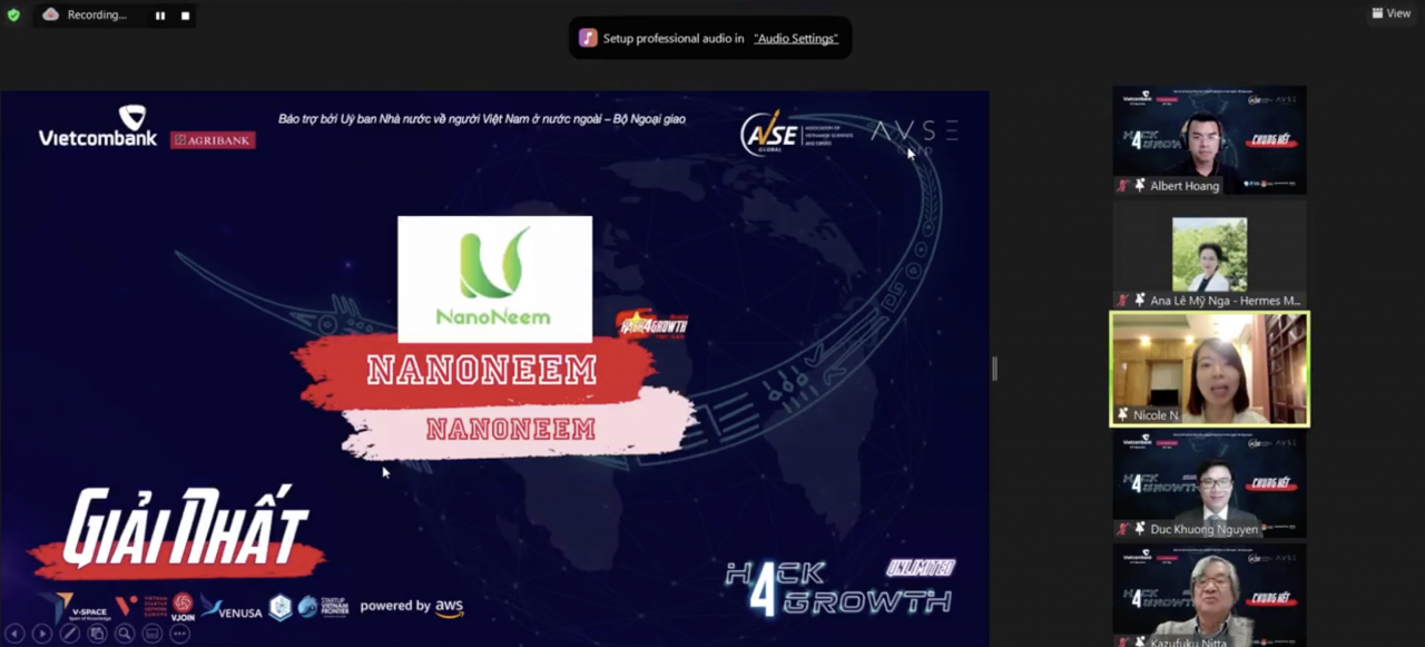 Công dân Việt Nam từ 12 quốc gia tham gia cuộc thi Hack4Growth - unlimited 2021