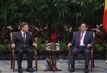 Thủ tướng Phạm Minh Chính tiếp lãnh đạo một số doanh nghiệp của Singapore Thủ tướng Phạm Minh Chính tiếp lãnh đạo một số doanh nghiệp của Singapore