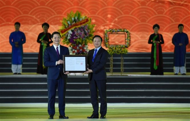 Trao Bằng công nhận ba bảo vật quốc gia tại Festival "Về miền Quan họ - 2023"