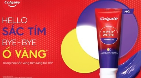 Colgate lần đầu tiên ra mắt Kem đánh răng: Colgate Optic White Purple