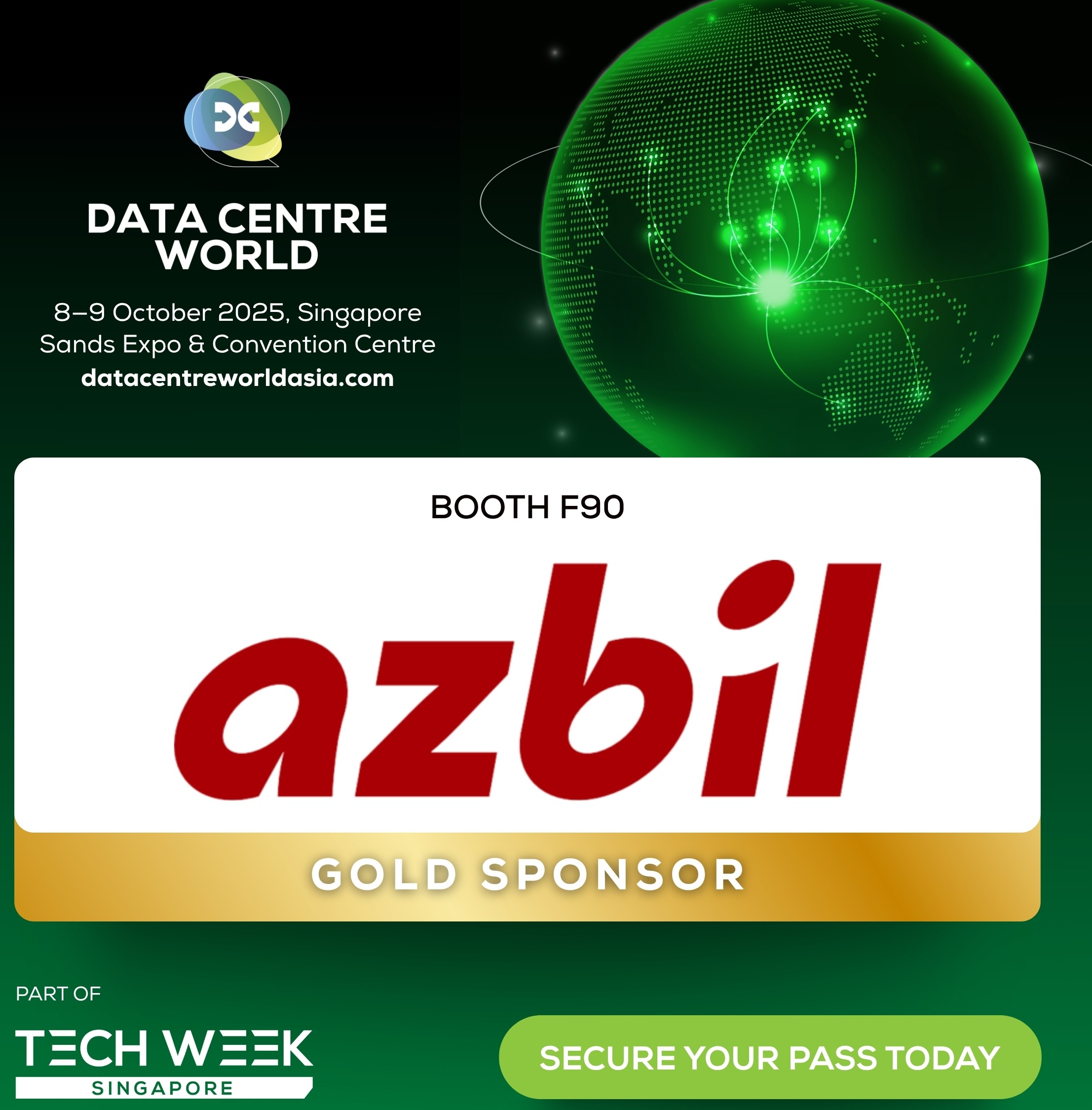 Azbil giới thiệu các giải pháp công nghệ với tư cách Nhà tài trợ Vàng tại Triển lãm Data Centre World Asia 2025