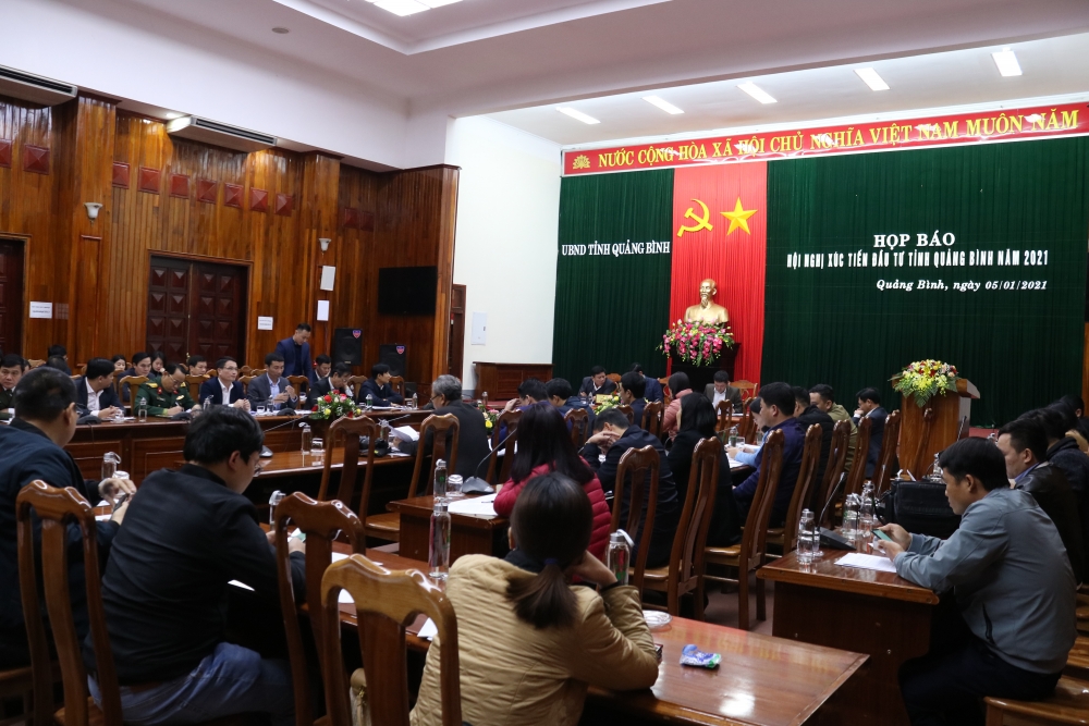 Họp báo thông tin Hội nghị Xúc tiến đầu tư tỉnh Quảng Bình năm 2021