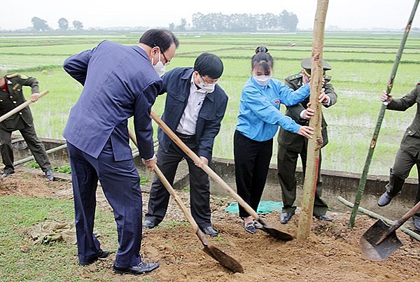 Nghệ An: Phát động “Tết trồng cây” Xuân Nhâm Dần tại Khu lưu niệm Tổng Bí thư Lê Hồng Phong