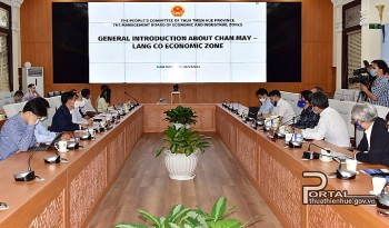 Hai tập đoàn hàng đầu Nhật Bản tìm hiểu cơ hội đầu tư vào Khu kinh tế Chân Mây - Lăng Cô Hai tập đoàn hàng đầu Nhật Bản tìm hiểu cơ hội đầu tư vào Khu kinh tế Chân Mây - Lăng Cô