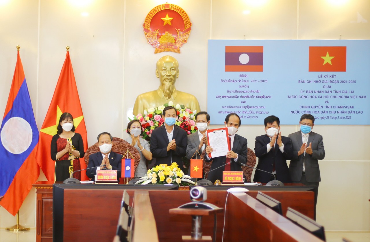 Quan hệ hợp tác giữa Gia Lai (Việt Nam) và Champasak (Lào) ngày càng phát triển