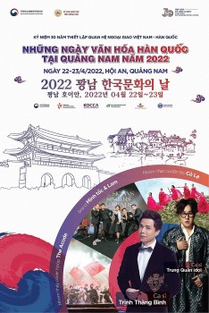 Hội An đăng cai tổ chức “Những ngày văn hóa Hàn Quốc tại Quảng Nam năm 2022