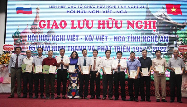 Giao lưu kỷ niệm 65 năm thành lập Hội Hữu nghị Việt – Nga tỉnh Nghệ An