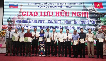 Giao lưu kỷ niệm 65 năm thành lập Hội Hữu nghị Việt – Nga tỉnh Nghệ An