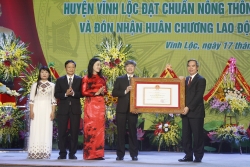 Vĩnh Lộc đón bằng công nhận huyện đạt chuẩn nông thôn mới và Huân chương Lao động hạng Ba