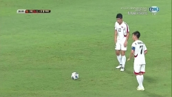 Video: Cầu thủ U23 Triều Tiên sút phạt khó chịu gỡ hòa 1-1 U23 Việt Nam