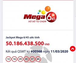 ket qua xo so vietlott power 655 toi ngay 1432020 moi nhat mot khach hang vua trung hon 96 ti dong