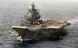 Clip: Tàu sân bay Đô đốc Kuznetsov của Nga khoe uy lực hiếm có trên biển