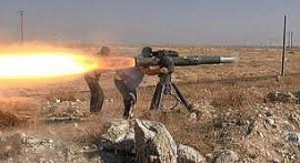 Clip: Quân đội Syria phóng tên lửa chống tăng khủng vào lực lượng do Mỹ hậu thuẫn