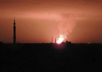 Clip: Toàn bộ Syria mất điện sau vụ nổ đường ống dẫn khí đốt kinh hoàng