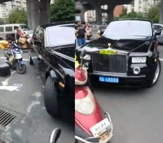 video shipper phai den hon 3 ti vi dam xe sang rolls royce phantom