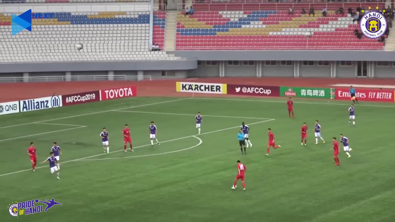 Video chính thức trận Hà Nội FC  kém may mắn trước April 25 Triều Tiên