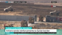 Video: Thổ Nhĩ Kỳ đưa quân đội cùng các loại vũ khí rầm rập áp sát Syria