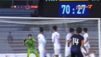 video keo sokpheng da phat nhu cronaldo go hoa 2 2 truoc u22 myanmar cho campuchia