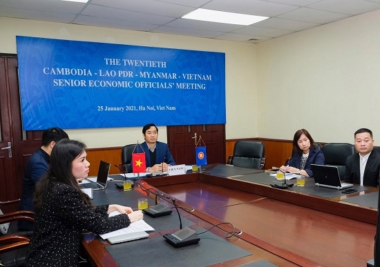 Hội nghị Quan chức kinh tế cấp cao Campuchia – Lào – Myanma – Việt Nam thảo luận kế hoạch hành động CLMV 2021-2022