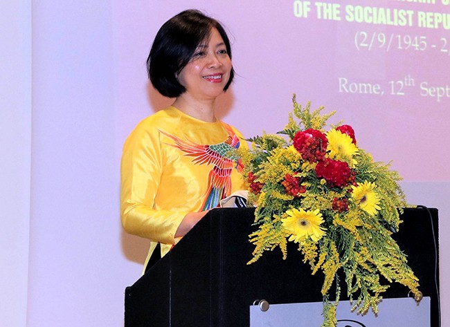 Đại sứ Việt Nam tại Italy Nguyễn Thị Bích Huệ. Ảnh tư liệu: TTXVN 