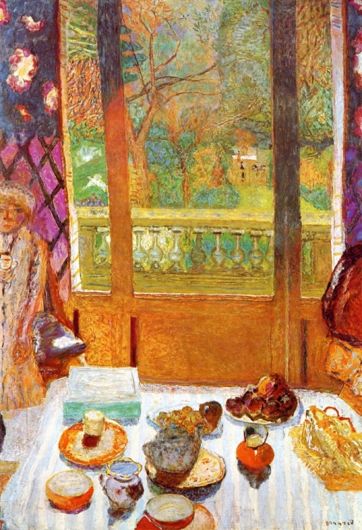 Tác phẩm “Phòng ăn sáng” của Bonnard đem đến sự thân mật, gần gũi.