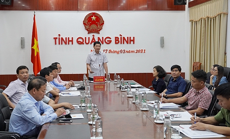 Phó Chủ tịch UBND tỉnh Hồ An Phong phát biểu tại hội nghị.