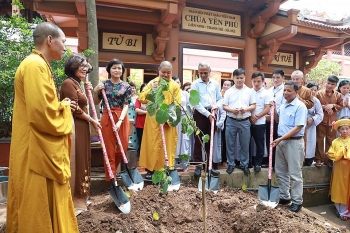 Hà Nội trồng cây Bồ Đề gắn bó tình hữu nghị Việt Nam - Ấn Độ