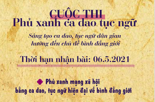 Phát động cuộc thi sáng tạo ca dao, tục ngữ nhằm lan truyền thông điệp về bình đẳng giới