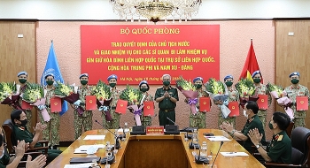 Việt Nam cử thêm 10 sĩ quan làm nhiệm vụ Gìn giữ hòa bình Liên hợp quốc