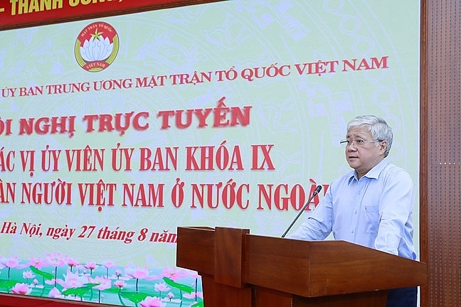  Chủ tịch UBTƯ MTTQ Việt Nam Đỗ Văn Chiến phát biểu tại Hội nghị
