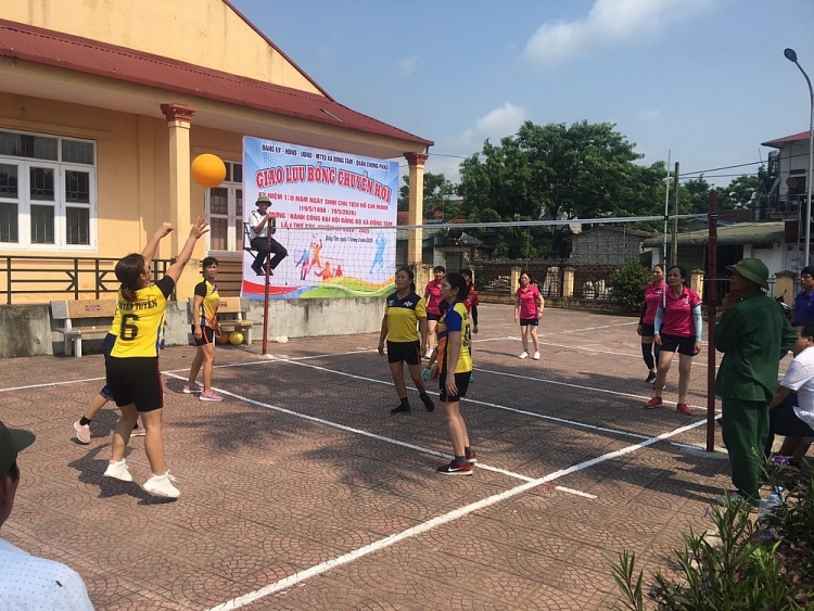 Phong trào thể thao cũng được chính quyền và người dân xã Đồng Tâm phát triển để rèn luyện thể chất, tinh thần. Đồng Tâm - yên bình ngày mới