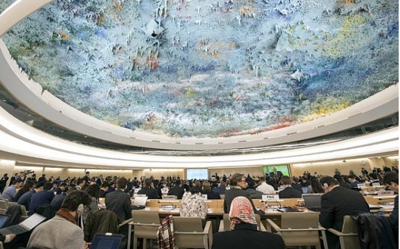 Một phiên họp của Hội đồng Nhân quyền Liên Hợp Quốc ở Geneva (Thụy Sĩ). Ảnh: AFP