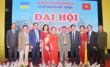 4 cá nhân, tập thể nhận bằng khen tại Đại hội Hội Hữu nghị Việt Nam - Ukraina tỉnh Nghệ An lần thứ III