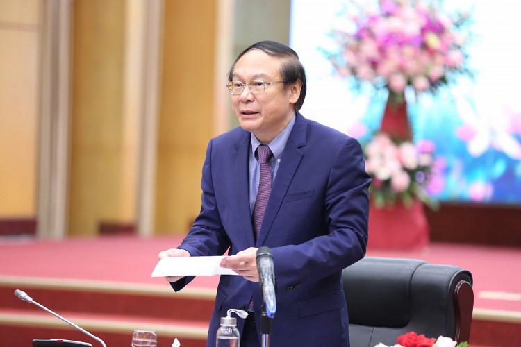 Tân Chủ tịch của Hội Hữu nghị Việt Nam - Đan Mạch Lê Công Thành phát biểu tại Đại hội.