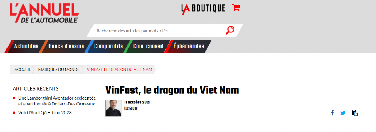 Chuyên gia Luc Gagne nhận định VinFast là con rồng của Việt Nam
