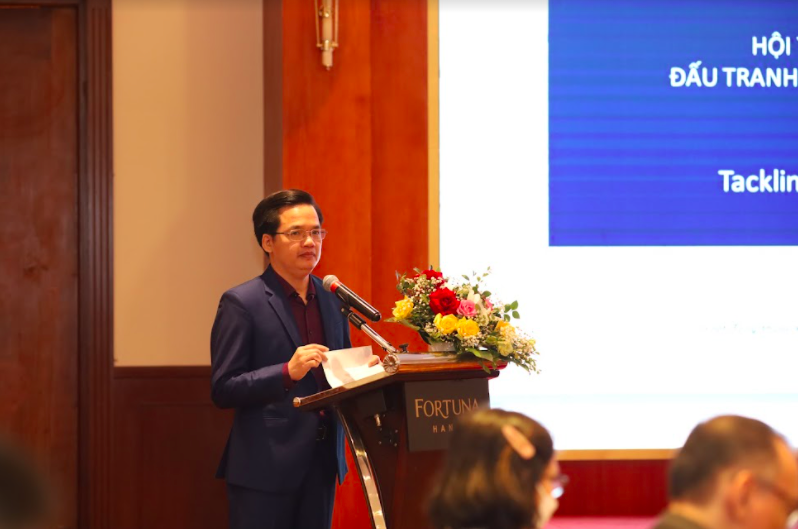 Ông Bùi Văn Hưng, Phó Giám đốc Sở Lao động, Thương binh và Xã hội Tỉnh Nghệ An phát biểu tại sự kiện
