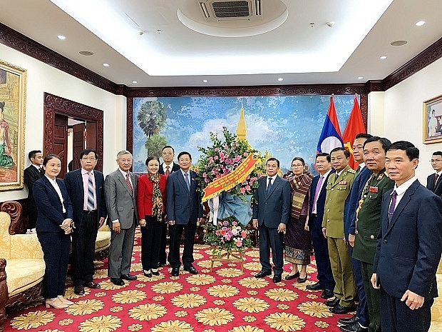 Liên hiệp Hữu nghị và Hội hữu nghị Việt Nam – Lào chúc mừng Quốc khánh Lào lần thứ 45.