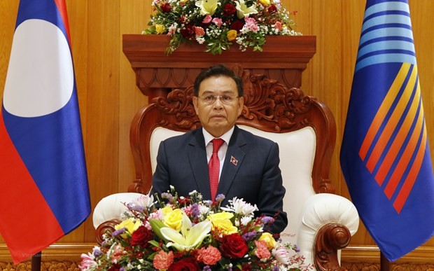 Chủ tịch Quốc hội Lào Saysomphone Phomvihane thăm chính thức Việt Nam | Chính trị | Vietnam+ (VietnamPlus)