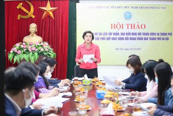 HAUFO tổ chức đánh giá bộ tài liệu bồi dưỡng, hướng dẫn hoạt động đối ngoại nhân dân TP Hà Nội