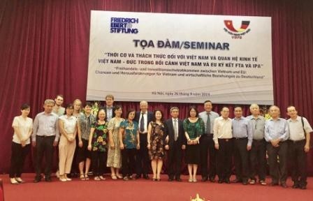 “Thời cơ và thách thức đối với Việt Nam và quan hệ kinh tế Việt Nam - Đức trong bối cảnh Việt Nam và EU ký kết FTA và IPA”