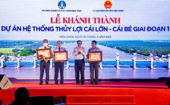 Thủ tướng Phạm Minh Chính dự khánh thành Dự án thủy lợi Cái Lớn - Cái Bé tại Kiên Giang