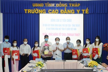 MTTQ Việt Nam chúc Tết đồng bào dân tộc Khmer tại Đồng Tháp
