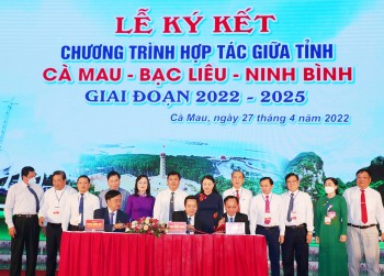 Cà Mau - Bạc Liêu - Ninh Bình ký kết hợp tác toàn diện giai đoạn 2022 - 2025