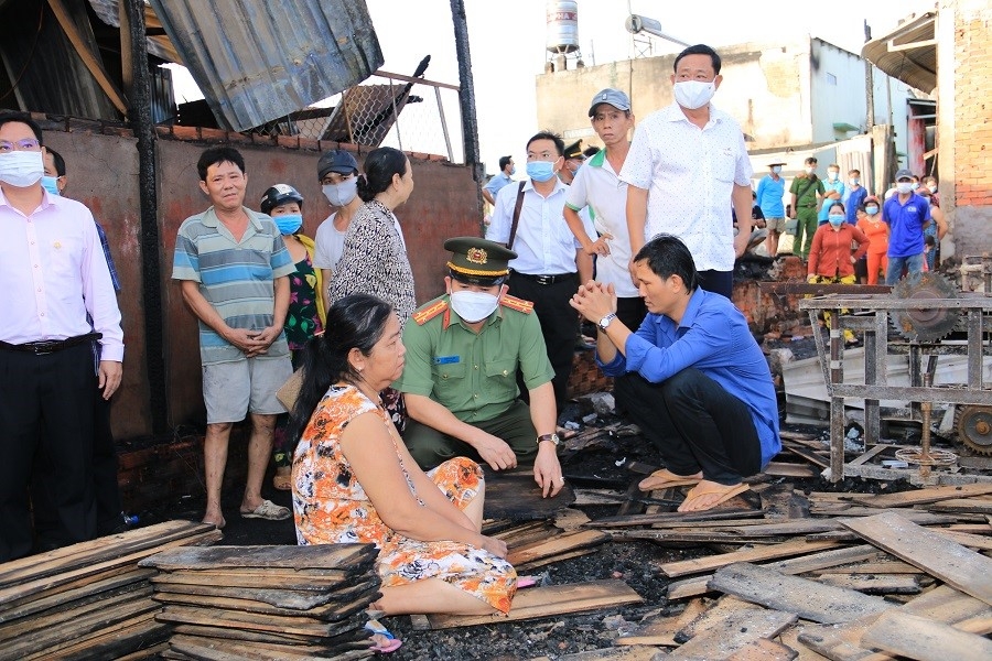 An Giang: Hỗ trợ 40 triệu đồng cho các hộ gia đình bị hỏa hoạn