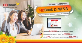 HDBank và MISA kết hợp triển khai dịch vụ ngân hàng số trên phần mềm kế toán