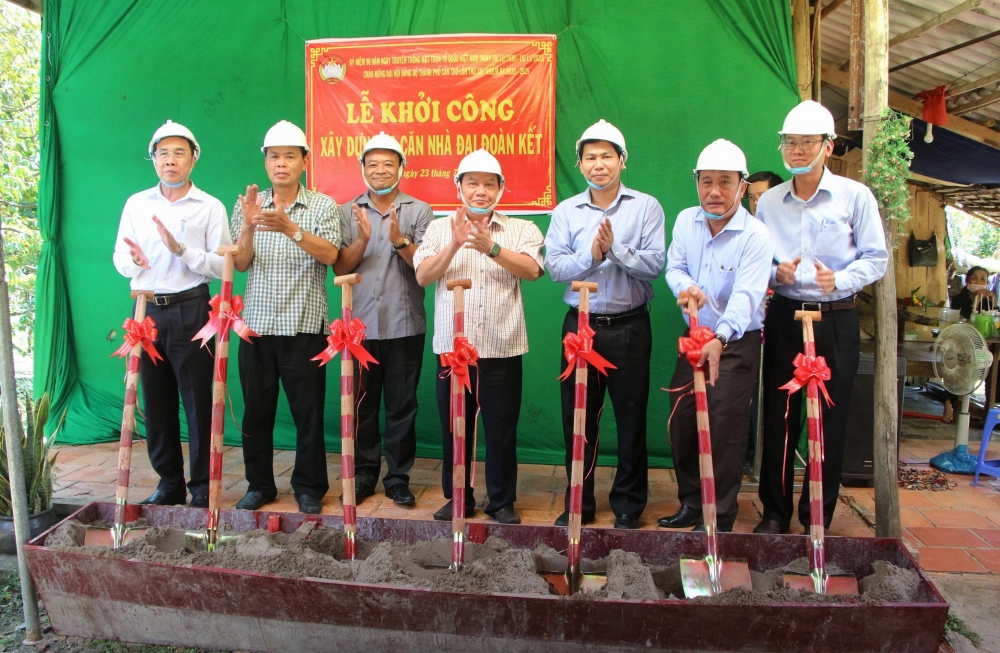 Khởi công 90 căn nhà Đại đoàn kết cho hộ khó khăn tại Cần Thơ
