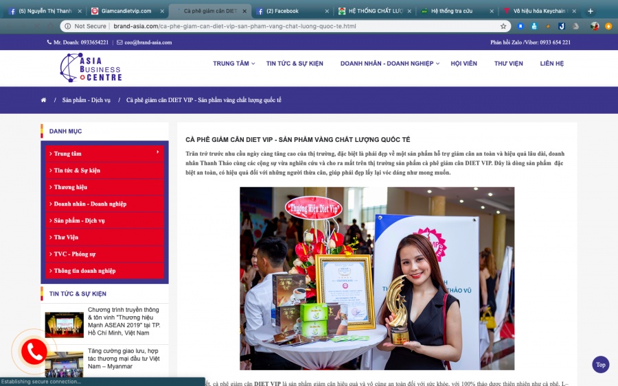 Vụ giảm cân DIET VIP: Sẽ thu hồi "Top 10 thương hiệu mạnh ASEAN"