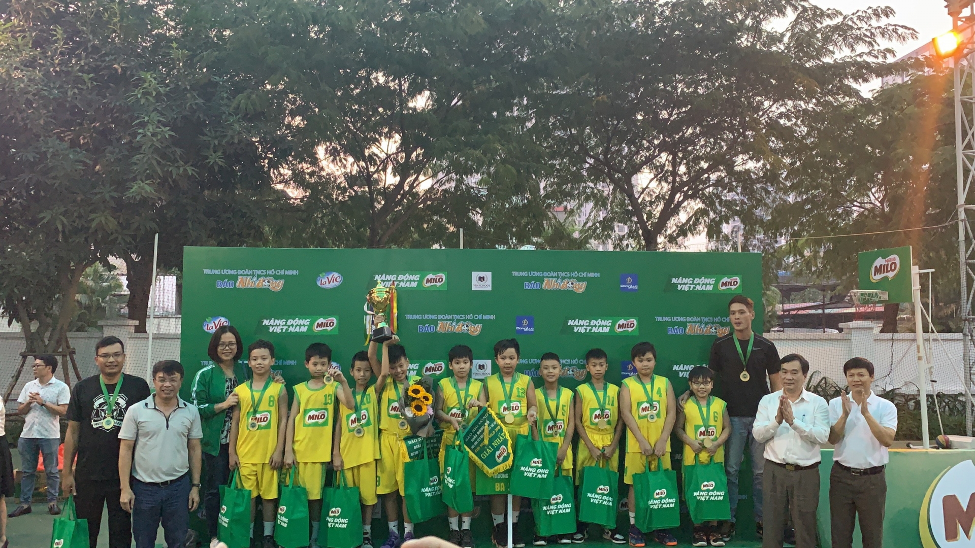 chung ket giai bong ro hoc sinh tieu hoc ha noi nam 2019