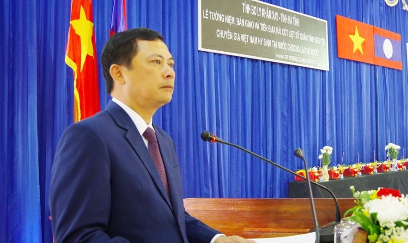 Phó Chủ tịch UBND tỉnh Lê Ngọc Châu phát biểu tại buổi lễ